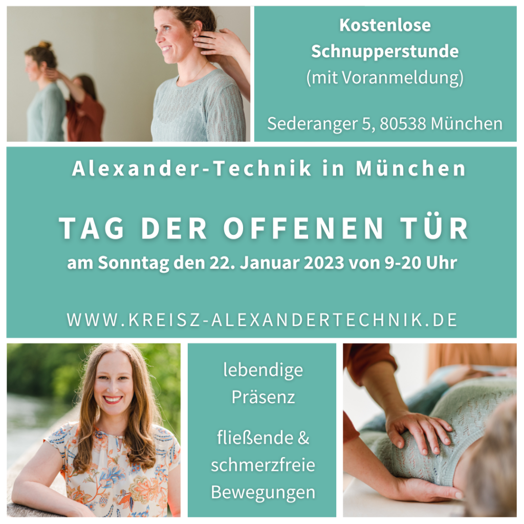 Alexander-Technik kennen lernen in München am Tag der offenen Tür
